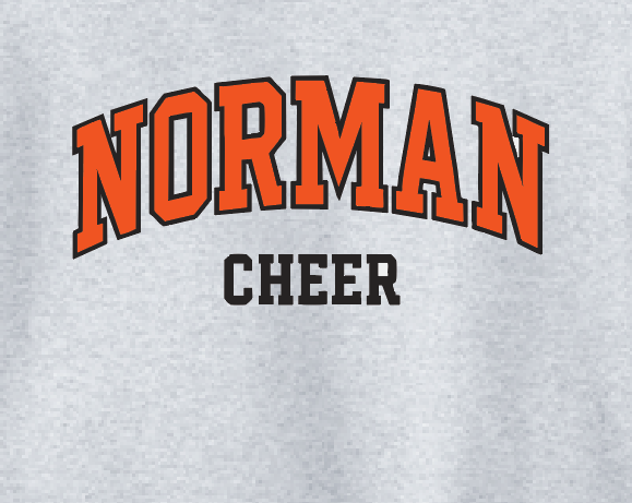 NHS Cheer "Arch" Design Crewneck Sweatshirt (ash)