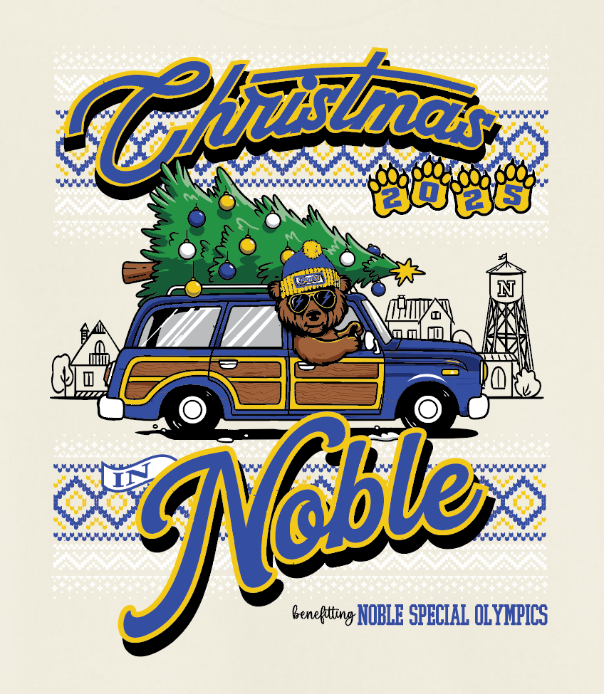 Noble Special Olympics "Christmas" Design Gildan S/S T-shirt (natural)