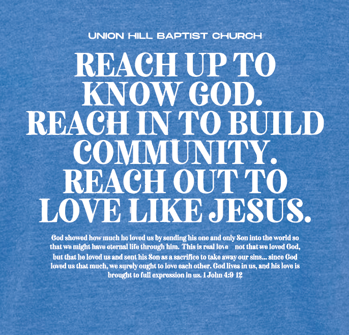 Union Hill "1 John 4" Design Tultex S/S T-shirt (heather royal)