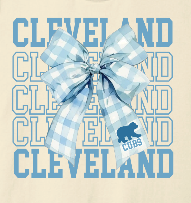 Cleveland "Bow" Design Crewneck Sweatshirt