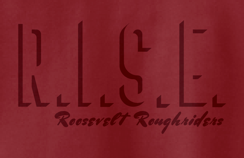 Roosevelt "3D Puff" Design Crewneck Sweatshirt (cardinal)