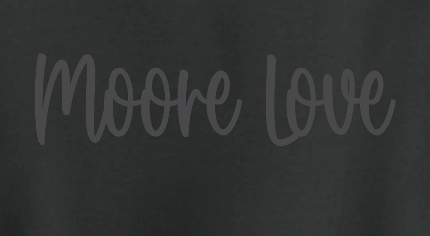 Moore West Moore Love "Tonal" Design S/S T-shirt (black)