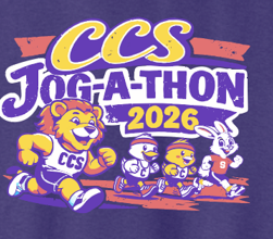CCS PTSF Jog-a-thon "Lion" Design S/S T-shirt (purple)
