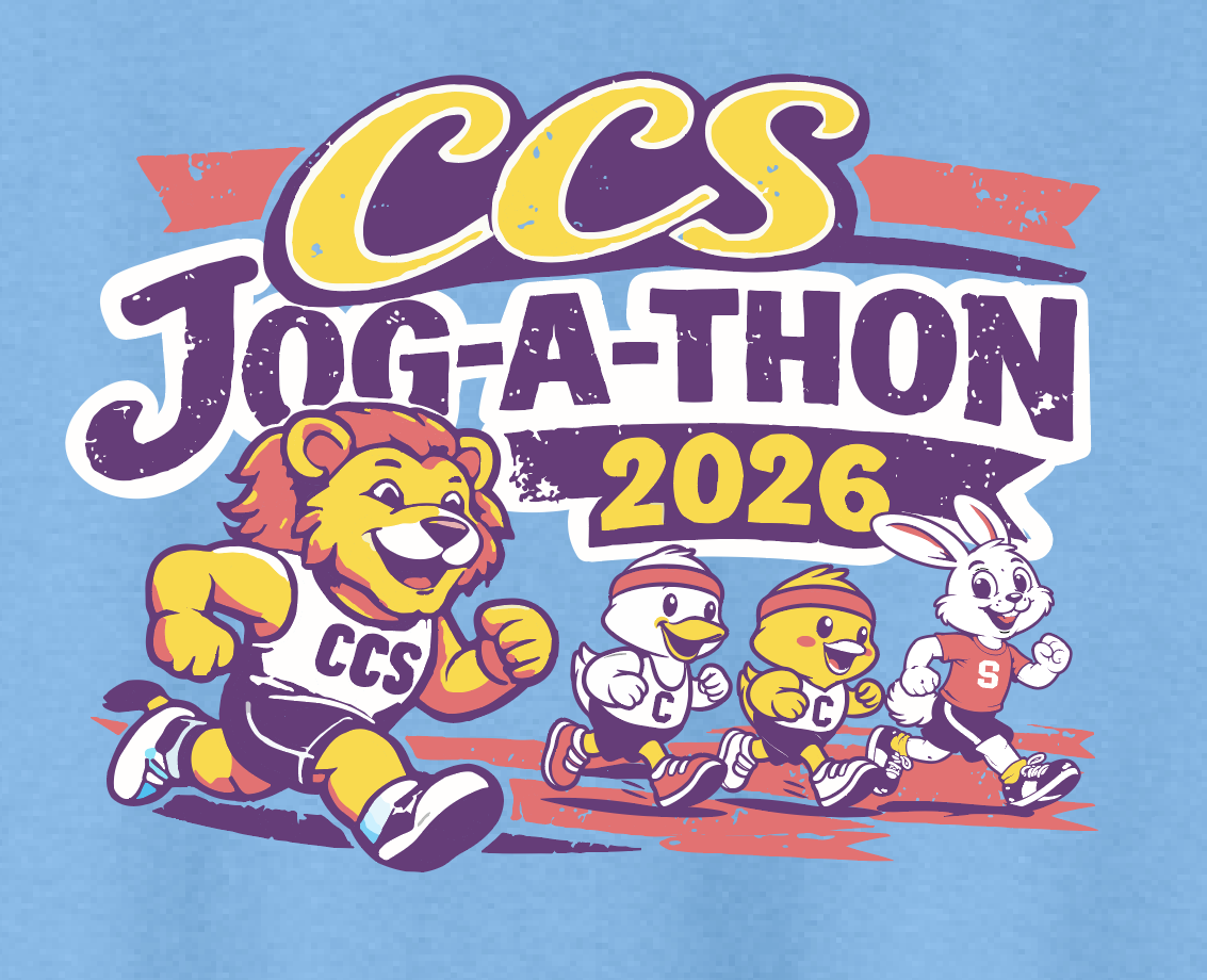 CCS PTSF Jog-a-thon "Lion" Design S/S T-shirt (blue)