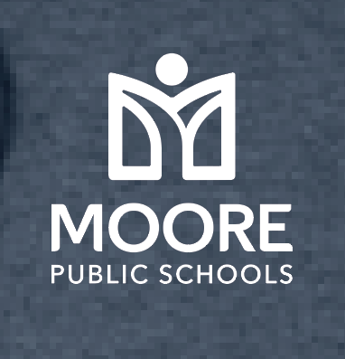 Moore Public Schools "Logo" Port & Co Unisex Full Zip Sweatshirt (htr navy)