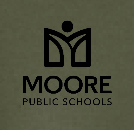 Moore Public Schools "Logo" Port & Co Unisex Full Zip Sweatshirt (htr drab green )