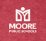 Moore Public Schools "Logo" Port & Co Unisex Full Zip Sweatshirt (htr red)