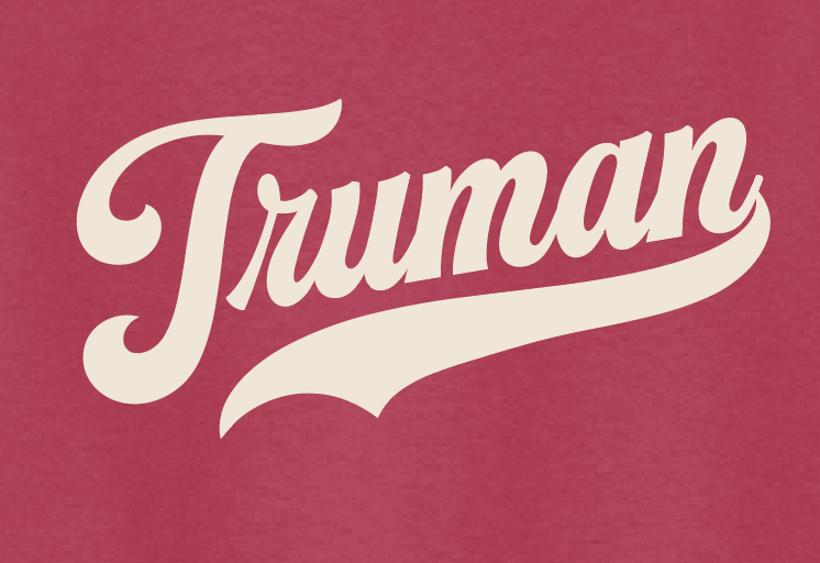 Truman "Vintage Script" Design Gildan S/S T-shirt (cardinal)