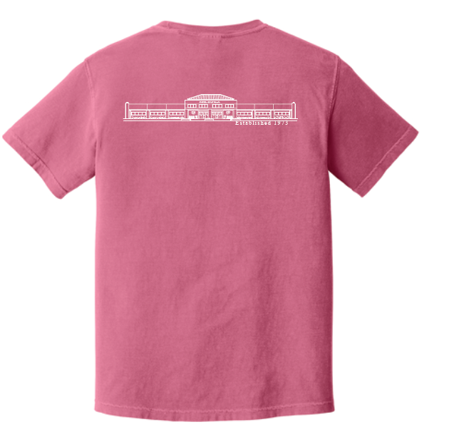 Whittier “Seaside Building” Design Comfort Colors S/S T-shirt (crunchberry)