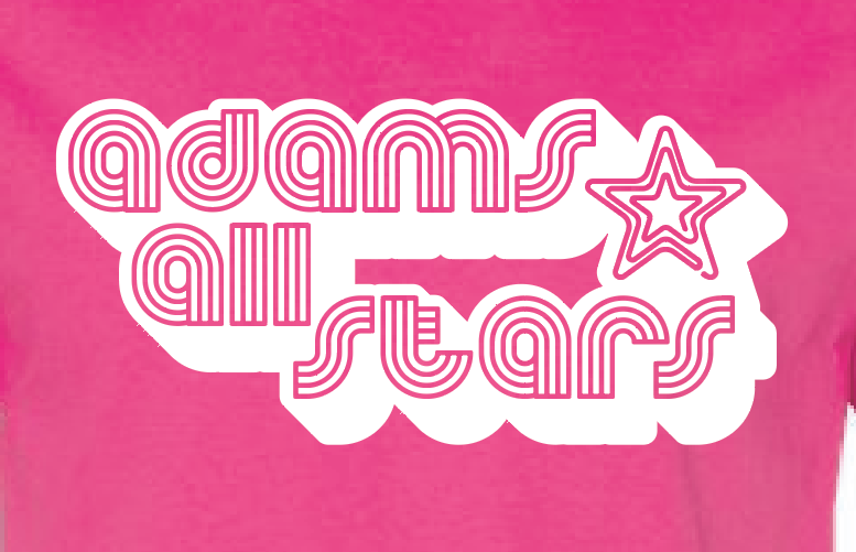 Adams "Bubble Tri-Line" Design S/S T-shirt (pink)