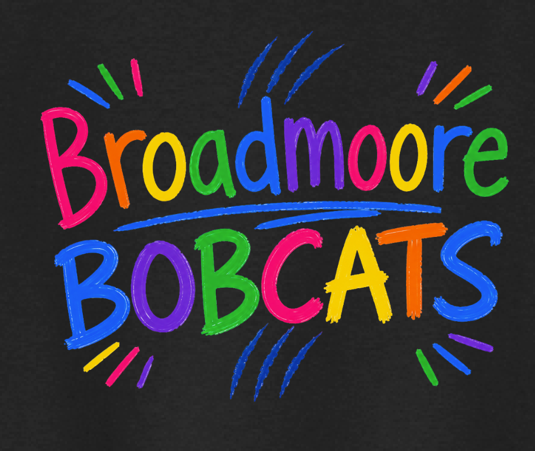 Broadmoore "Rainbow" Design S/S T-shirt (black)