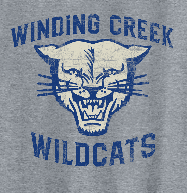 Winding Creek "Vintage" Design Crewneck Sweatshirt
