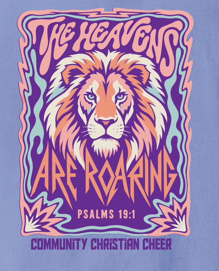 CCS Cheer "ROAR" Design Comfort Colors S/S T-shirt (violet)