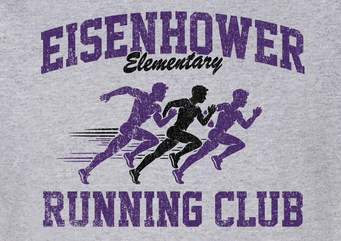 Eisenhower "Running Club" Design Gildan S/S T-shirt