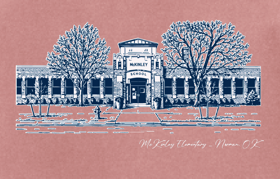 McKinley "Building" Design Comfort Colors L/S T-shirt (crimson)