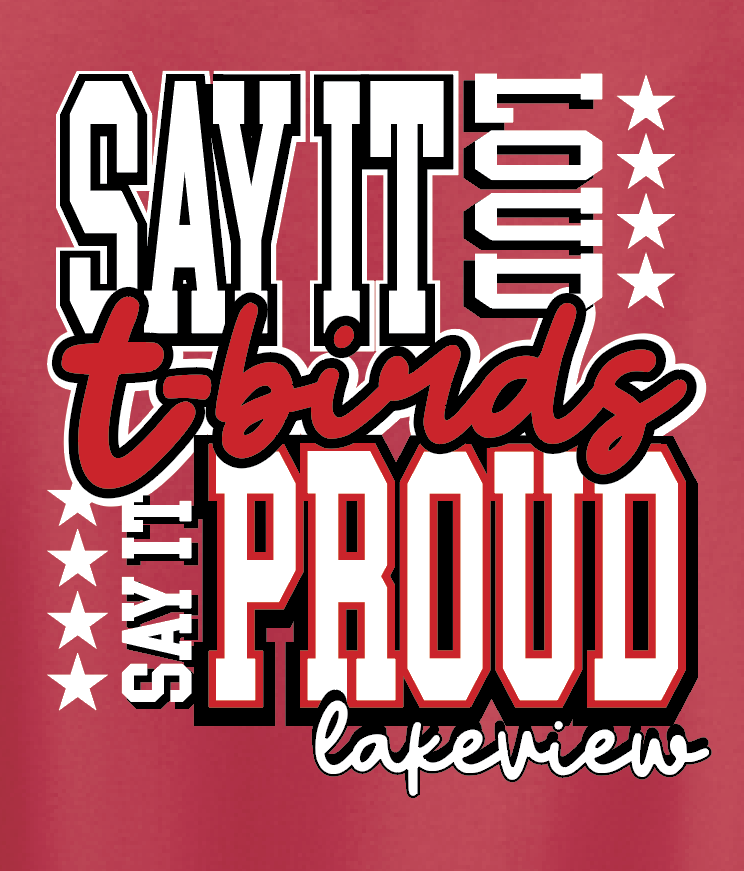 Lakeview "Say It Loud" Design Hooded Sweatshirt