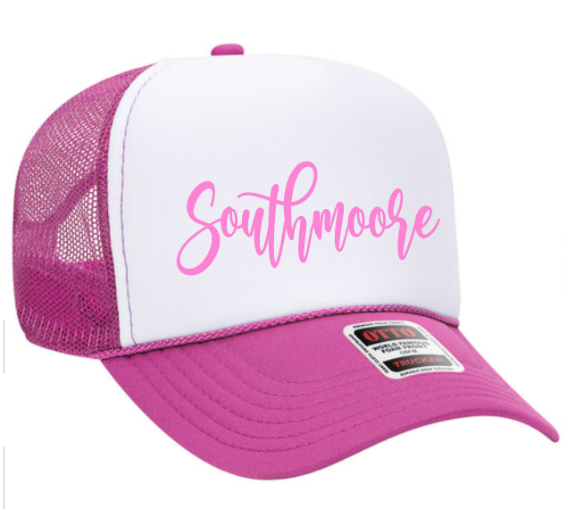 Southmoore Band "Script" Foam Trucker Cap (pink)