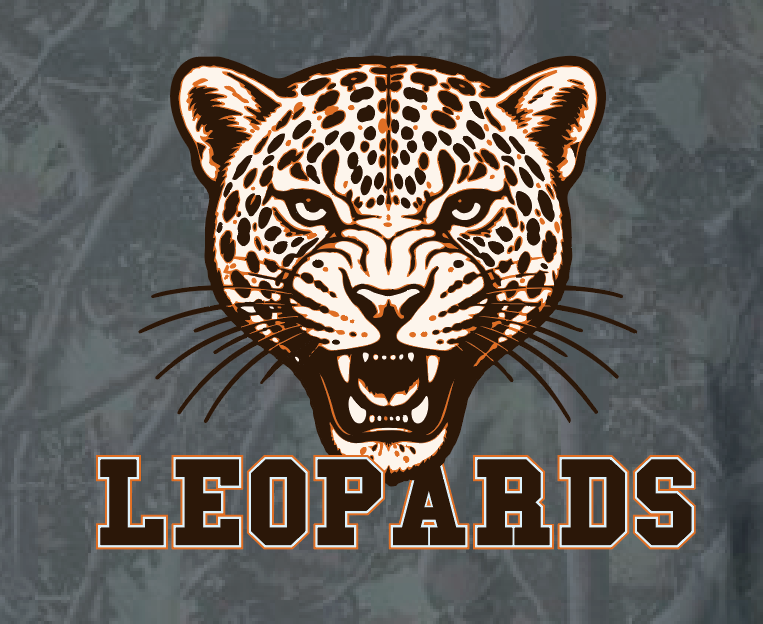 Lindsay Cheer "Leopards" Design S/S Camo T-shirt