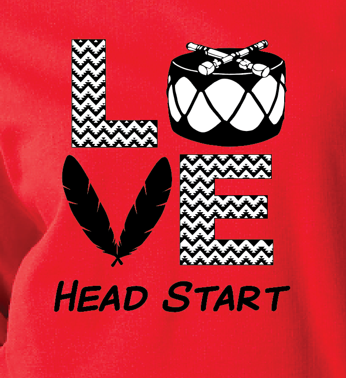 NIHSDA "LOVE" Design Crewneck Sweatshirt (red)