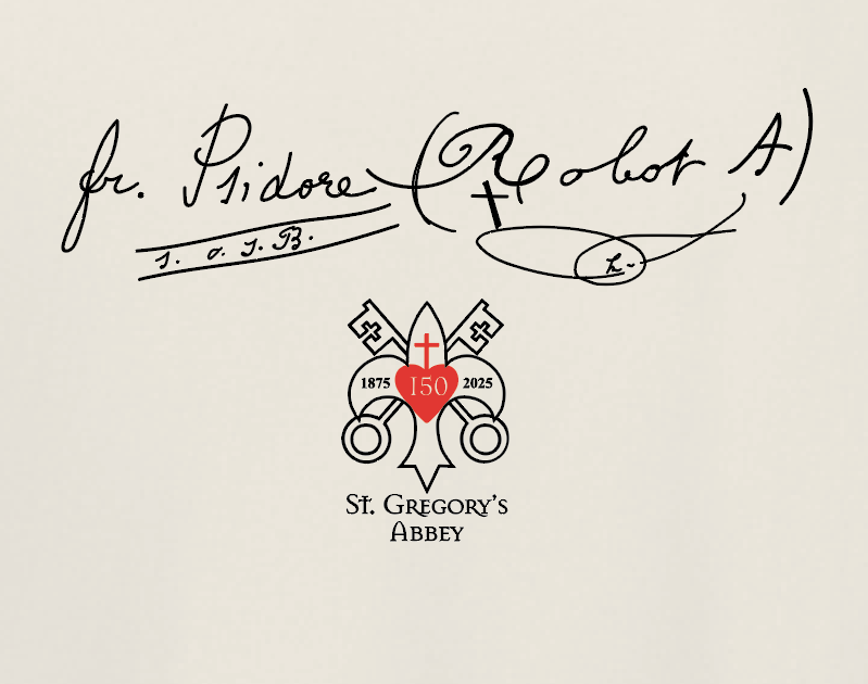 St. Gregory's "Fr. Robot" Design S/S T-shirt (natural)(adult)