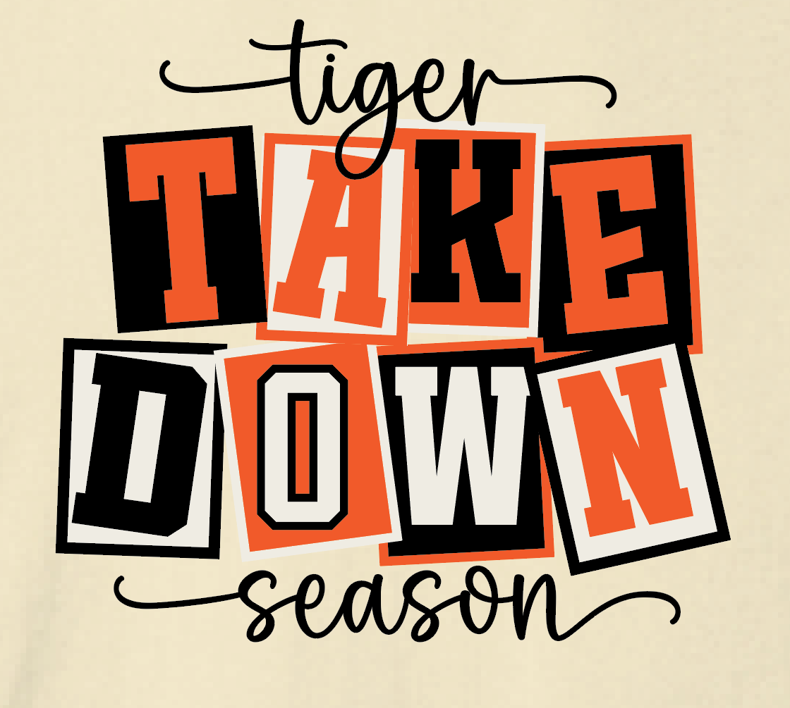 NHS Wrestling "Take Down Season" Design S/S Softstyle T-shirt