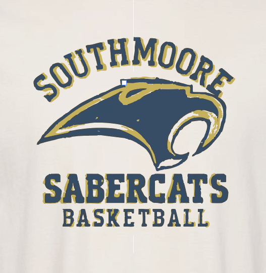 Southmoore Basketball "Crayon" Design S/S T-shirt (ivory)