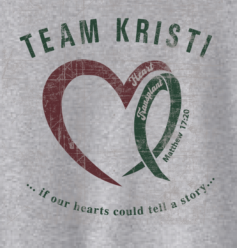Team Kristi "Heart" Design Crewneck Sweatshirt (adult/youth)(heather)