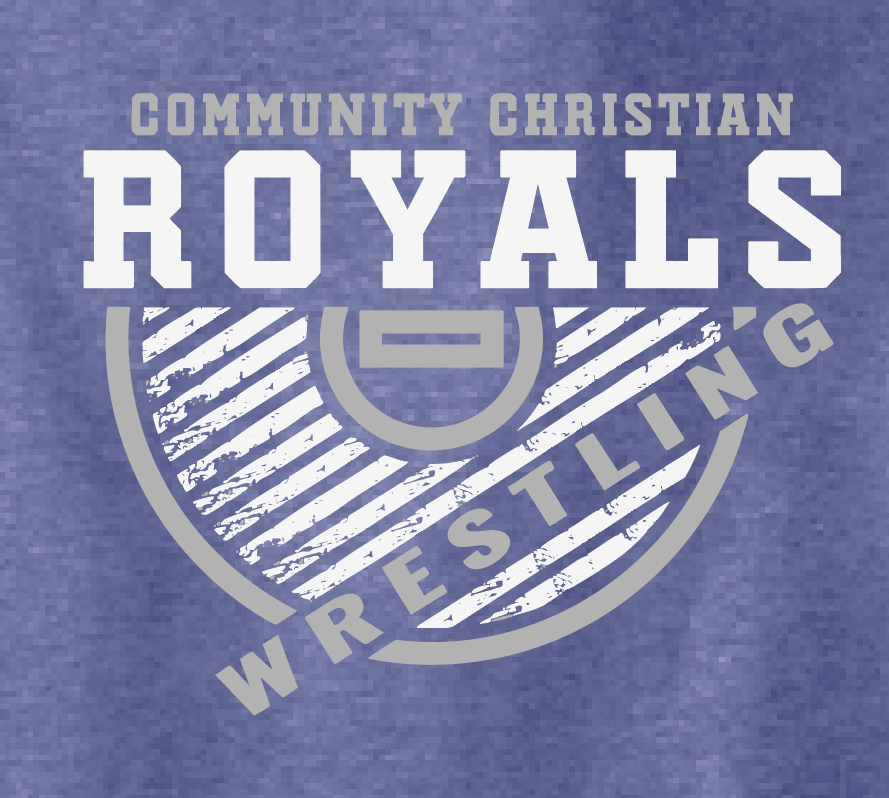 CCS Wrestling "Mat" Design S/S T-shirt (heather purple)