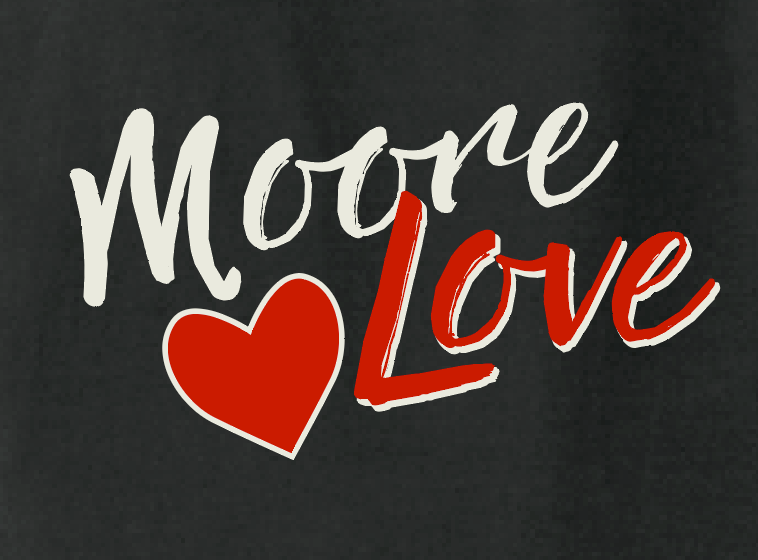 HWJH Moore Love "Script" Design Gildan S/S T-shirt (black)