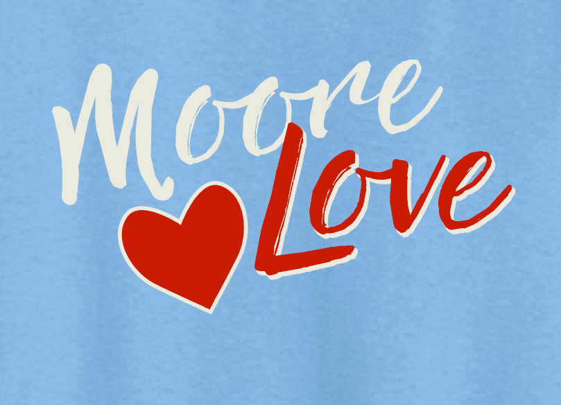 HWJH Moore Love "Script" Design Gildan S/S T-shirt (carolina)