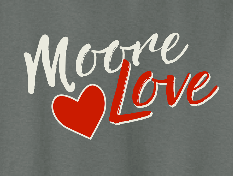 HWJH Moore Love "Script" Design Gildan S/S T-shirt (dark heather)