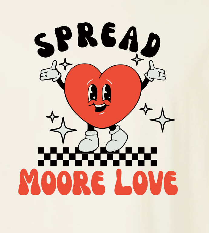 HWJH Moore Love "Happy Heart Cartoon" Design Gildan S/S T-shirt (natural)