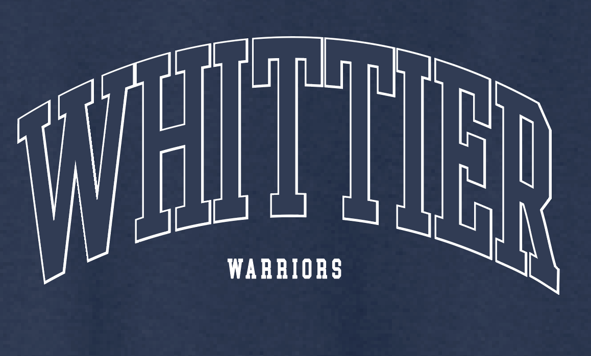 Whittier "Simple Arch" Design Crewneck Sweatshirt (navy)