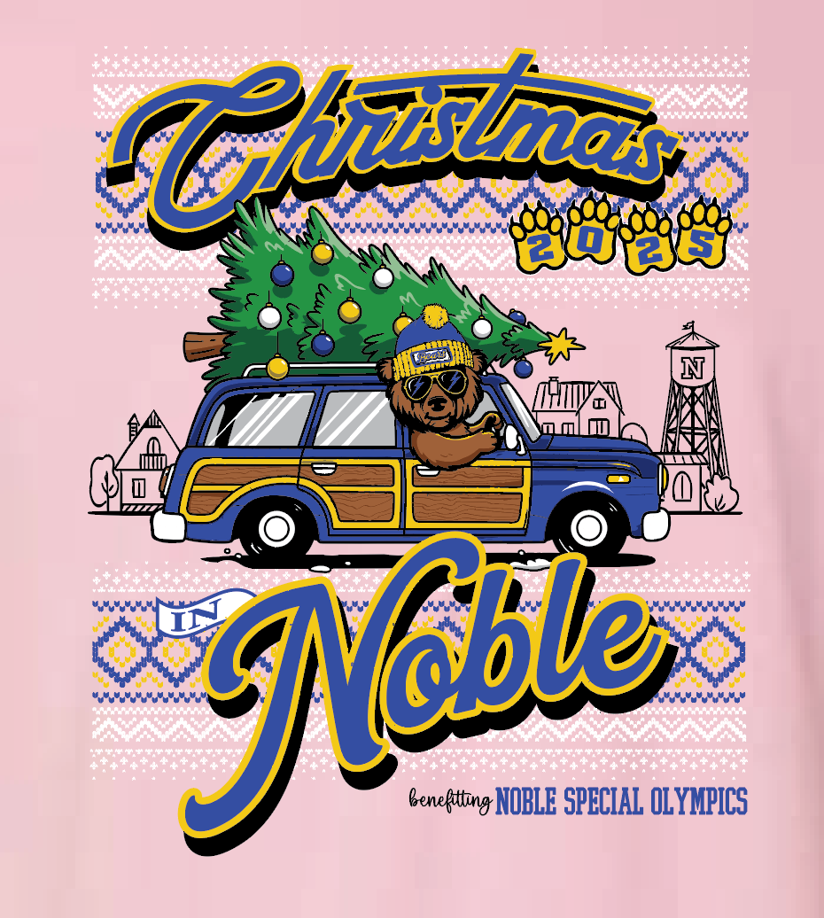 Noble Special Olympics "Christmas" Design Comfort Colors S/S T-shirt (blossom)