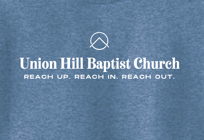 Union Hill "1 John 4" Design Crewneck Sweatshirt (htr blue)