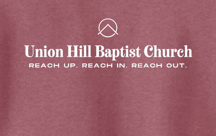 Union Hill "1 John 4" Design Crewneck Sweatshirt (htr red)