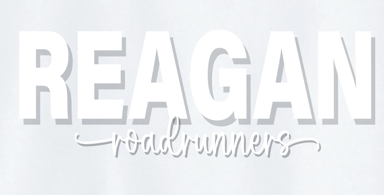 Reagan "3D Puff" Crewneck Sweatshirt (white)