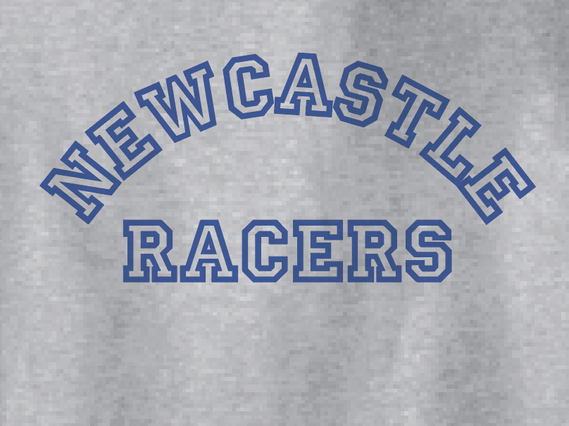 Newcastle Middle School "Curved Text" Gildan S/S T-shirt (heather)