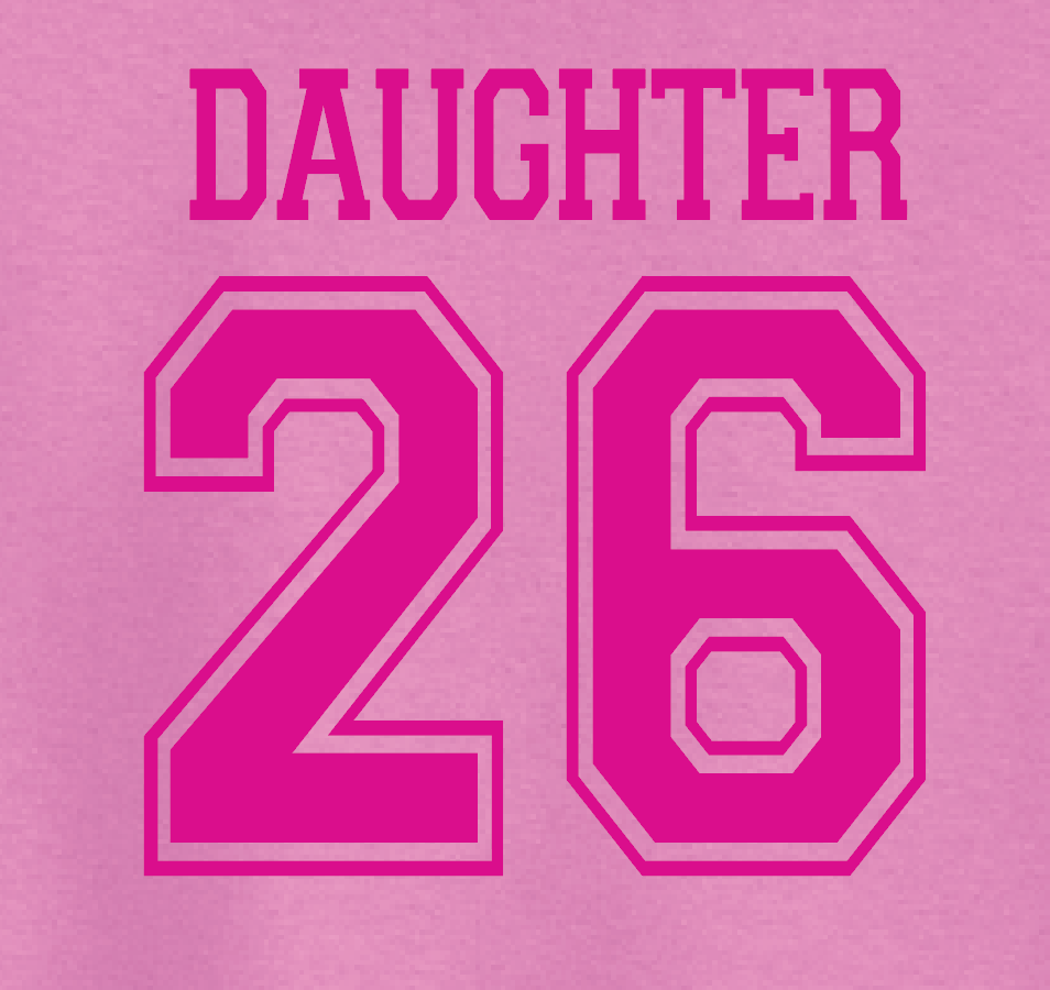 Daddy Daughter Dance "Daughter 2026" Design S/S T-shirt (pink)
