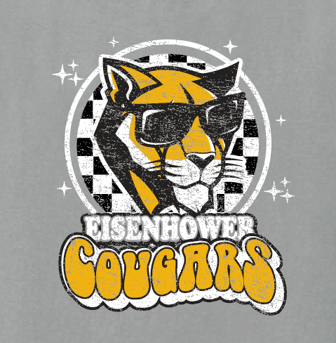 Eisenhower "Cougar" Design S/S Comfort Colors T-shirt (granite)