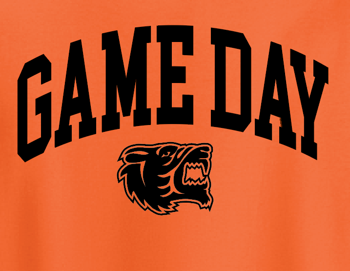 NHS PTA "Game Day" Design S/S T-shirt (orange)