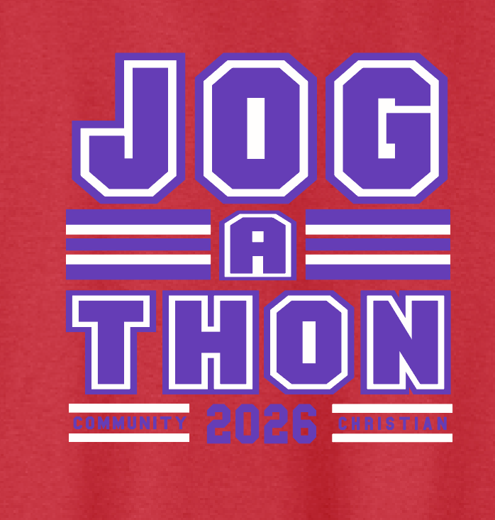 CCS PTSF Jog-a-thon "Block" Design S/S T-shirt (red)