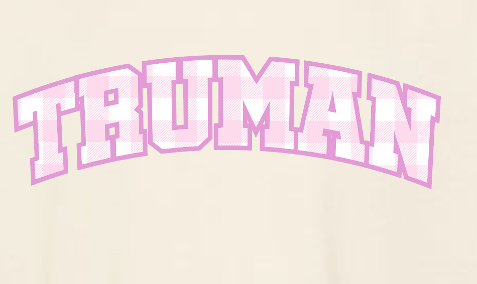 Truman "Gingham" Design Crewneck Sweatshirt
