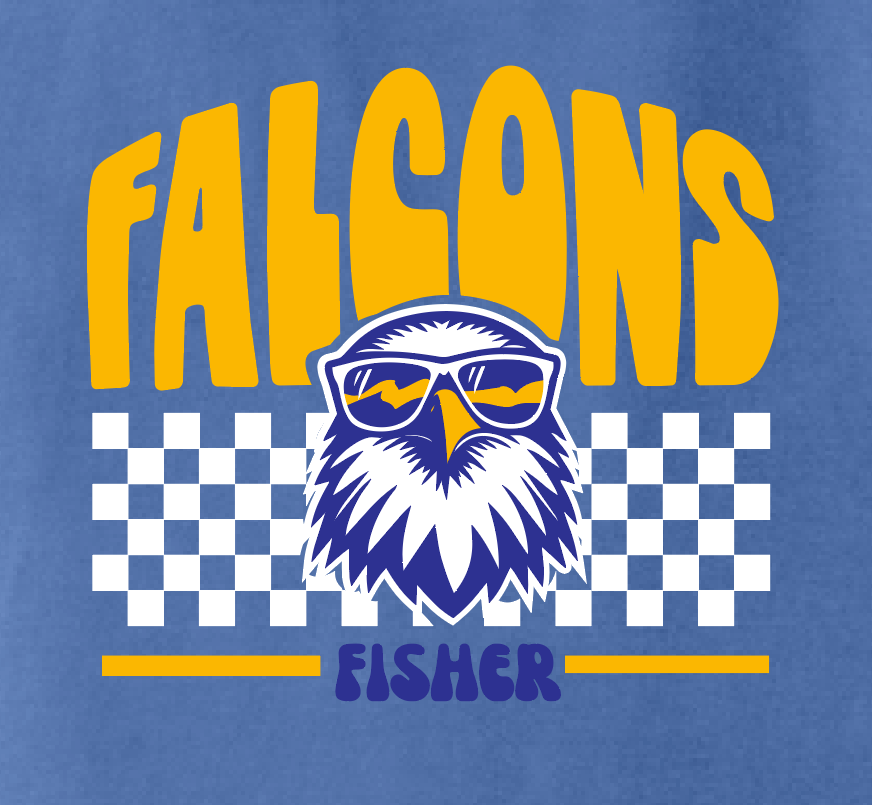 Fisher "Checkerboard" Design Comfort Colors S/S T-shirt