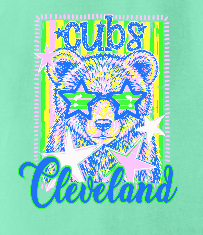 Cleveland "Cutie Pie" Comfort Colors S/S T-shirt (island reef)