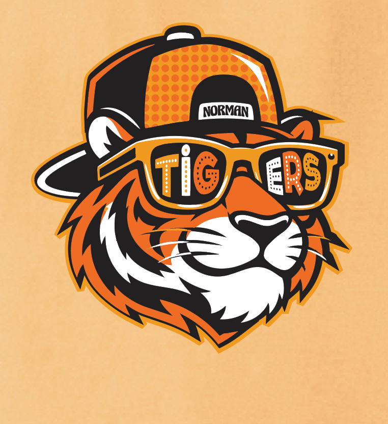 NHS PTA "Cartoon Cat" S/S T-Shirt (citrus)