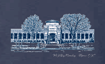 McKinley "Building" Design Gildan L/S T-shirt (navy)