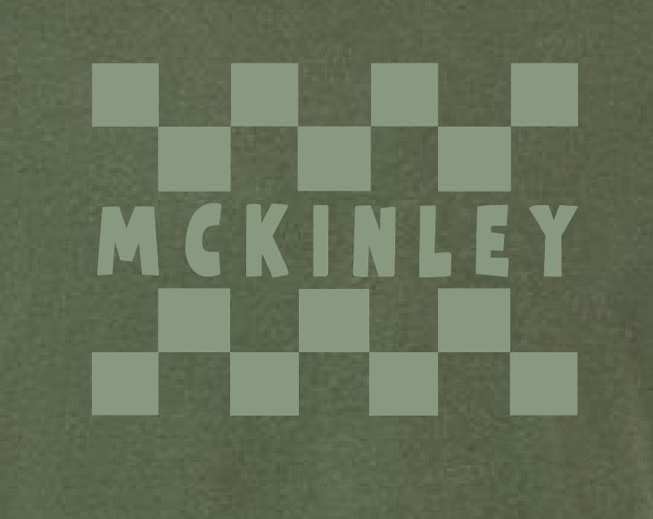 McKinley "Checks" Design Bella Canvas S/S T-shirt (military)