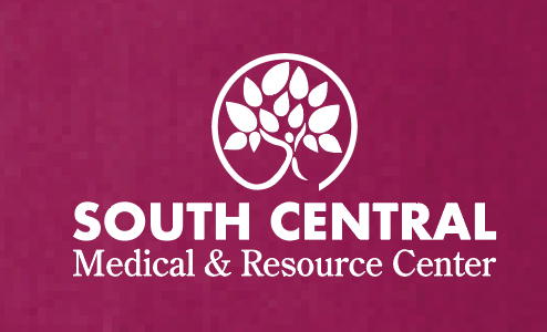South Central Medical Unisex V-neck Top (wine)