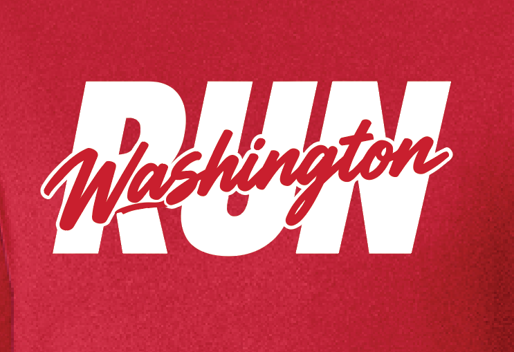Washington XC "Run" Design Comfort Colors S/S T-shirt (red)